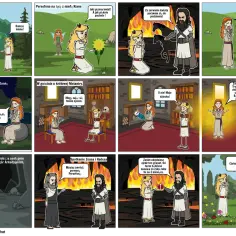 Demeter i Kora, klasa 5. Historia o porwaniu Persefony przez Hadesa, smutku Demeter i jej powrocie.