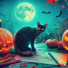 Darmowe materiały na Halloween do druku i kolorowania dla dzieci