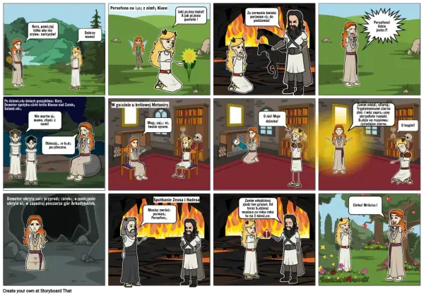 Mit o Demeter i Korze - Pory roku, Hades i Persefona
